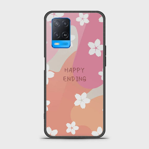 Oppo A54 4G Cover - Happy Series - HQ Ultra Shine Premium Infinity Glass Soft Silicon Borders Case