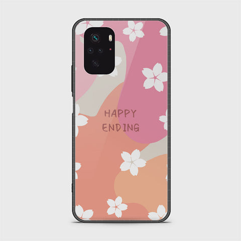 Xiaomi Redmi Note 10s Cover - Happy Series - HQ Ultra Shine Premium Infinity Glass Soft Silicon Borders Case