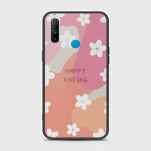 Realme C3 Cover - Happy Series - HQ Ultra Shine Premium Infinity Glass Soft Silicon Borders Case