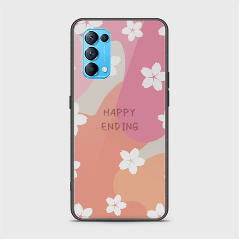 Oppo Reno 5 4G Cover - Happy Series - HQ Ultra Shine Premium Infinity Glass Soft Silicon Borders Case