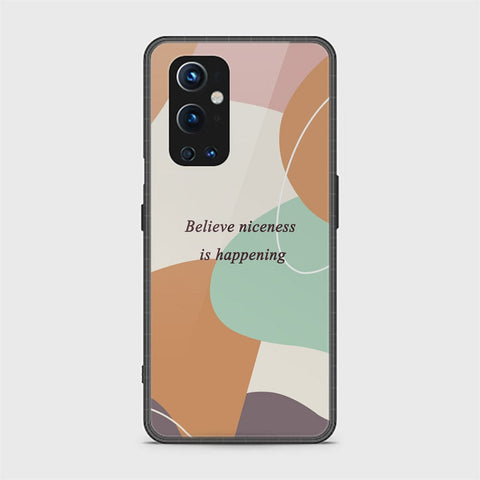 OnePlus 9 Pro Cover - Happy Series - HQ Ultra Shine Premium Infinity Glass Soft Silicon Borders Case