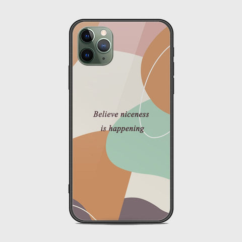 iPhone 11 Pro Cover - Happy Series - HQ Ultra Shine Premium Infinity Glass Soft Silicon Borders Case