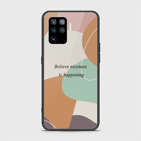 Oppo F19 Pro Cover - Happy Series - HQ Ultra Shine Premium Infinity Glass Soft Silicon Borders Case