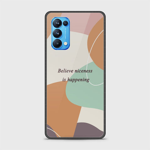 Oppo Reno 5 Pro 5G Cover - Happy Series - HQ Ultra Shine Premium Infinity Glass Soft Silicon Borders Case