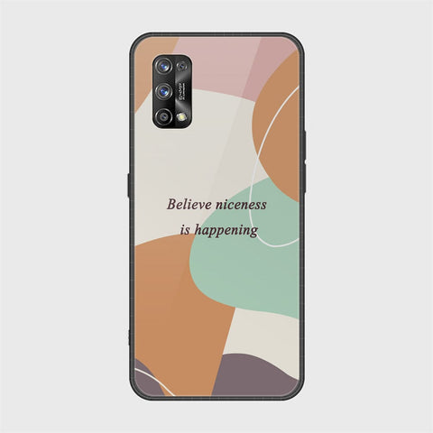 Realme 7 Pro Cover - Happy Series - HQ Ultra Shine Premium Infinity Glass Soft Silicon Borders Case