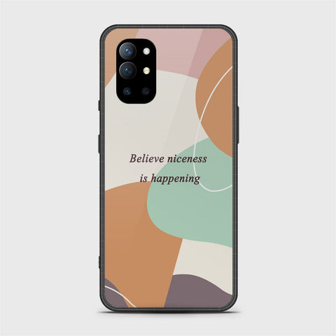 OnePlus 9R Cover - Happy Series - HQ Ultra Shine Premium Infinity Glass Soft Silicon Borders Case