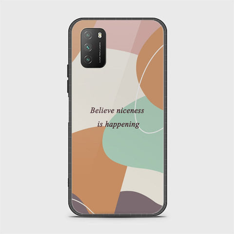 Xiaomi Redmi 9T Cover - Happy Series - HQ Ultra Shine Premium Infinity Glass Soft Silicon Borders Case