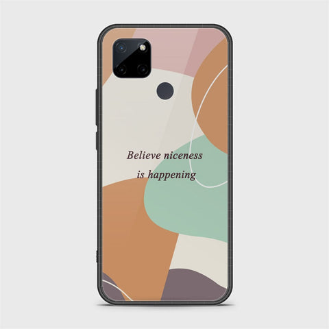 Realme C21Y Cover - Happy Series - HQ Ultra Shine Premium Infinity Glass Soft Silicon Borders Case