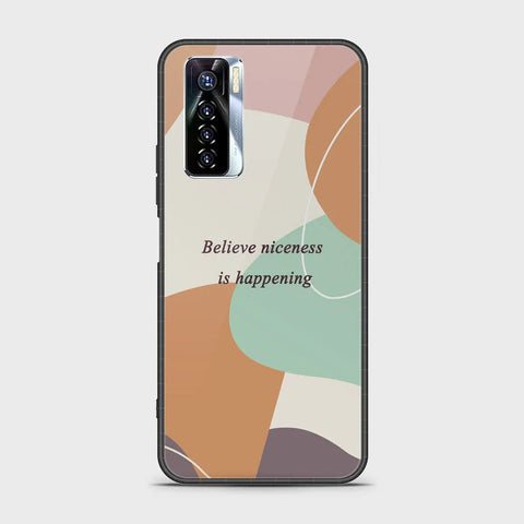 Tecno Camon 17 Pro Cover - Happy Series - HQ Ultra Shine Premium Infinity Glass Soft Silicon Borders Case