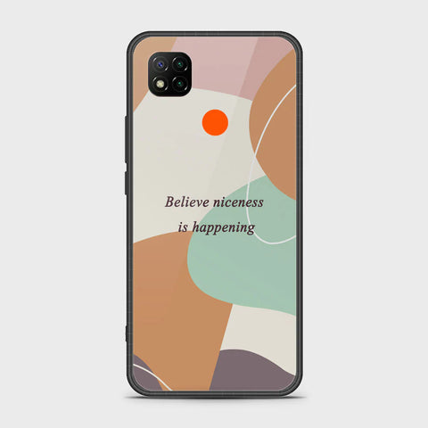 Xiaomi Redmi 9C Cover - Happy Series - HQ Ultra Shine Premium Infinity Glass Soft Silicon Borders Case