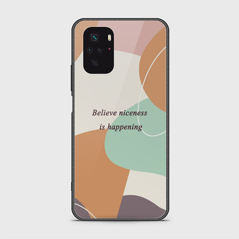 Xiaomi Redmi Note 10s Cover - Happy Series - HQ Ultra Shine Premium Infinity Glass Soft Silicon Borders Case