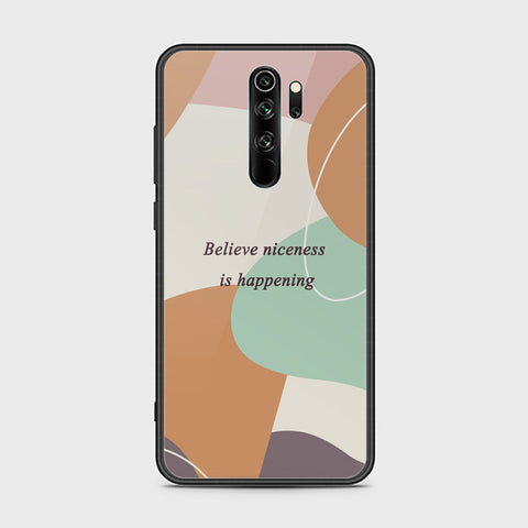 Xiaomi Redmi Note 8 Pro Cover - Happy Series - HQ Ultra Shine Premium Infinity Glass Soft Silicon Borders Case