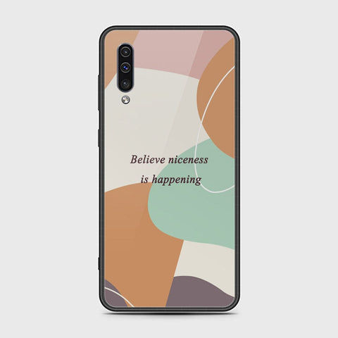 Samsung Galaxy A30s Cover - Happy Series - HQ Ultra Shine Premium Infinity Glass Soft Silicon Borders Case