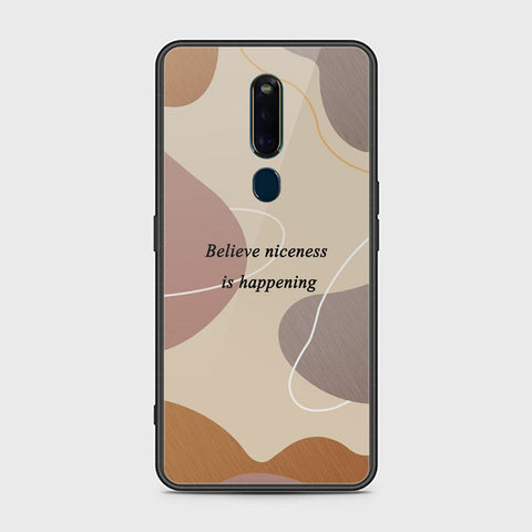 Oppo R19 Cover - Happy Series - HQ Ultra Shine Premium Infinity Glass Soft Silicon Borders Case