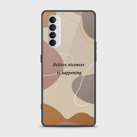 Oppo Reno 4 Pro Cover - Happy Series - HQ Ultra Shine Premium Infinity Glass Soft Silicon Borders Case