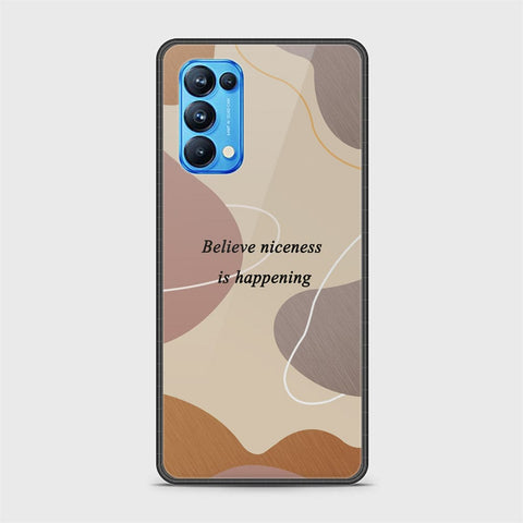 Oppo Reno 5 Pro 5G Cover - Happy Series - HQ Ultra Shine Premium Infinity Glass Soft Silicon Borders Case