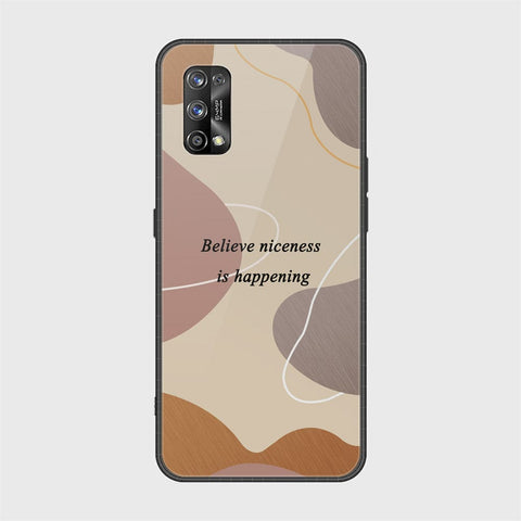 Realme 7 Pro Cover - Happy Series - HQ Ultra Shine Premium Infinity Glass Soft Silicon Borders Case