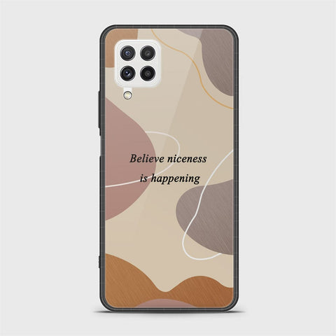 Samsung Galaxy M22 Cover - Happy Series - HQ Ultra Shine Premium Infinity Glass Soft Silicon Borders Case