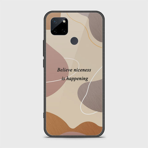 Realme C21Y Cover - Happy Series - HQ Ultra Shine Premium Infinity Glass Soft Silicon Borders Case