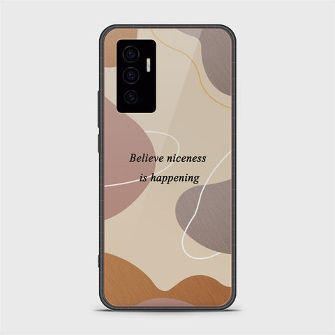 Vivo V23e Cover - Happy Series - HQ Ultra Shine Premium Infinity Glass Soft Silicon Borders Case