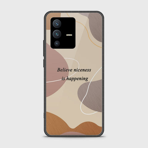 Vivo V23 5G Cover - Happy Series - HQ Ultra Shine Premium Infinity Glass Soft Silicon Borders Case