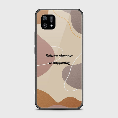 Oppo A16K Cover - Happy Series - HQ Ultra Shine Premium Infinity Glass Soft Silicon Borders Case