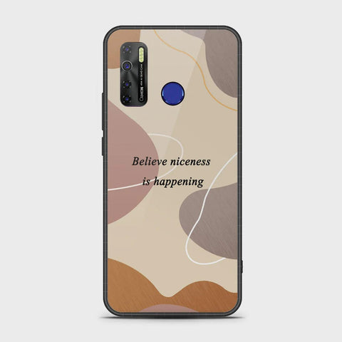 Tecno Camon 15 Cover - Happy Series - HQ Ultra Shine Premium Infinity Glass Soft Silicon Borders Case