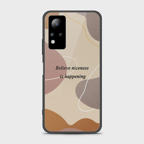 Infinix Note 11 Cover - Happy Series - HQ Ultra Shine Premium Infinity Glass Soft Silicon Borders Case