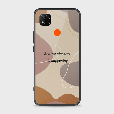 Xiaomi Redmi 9C Cover - Happy Series - HQ Ultra Shine Premium Infinity Glass Soft Silicon Borders Case