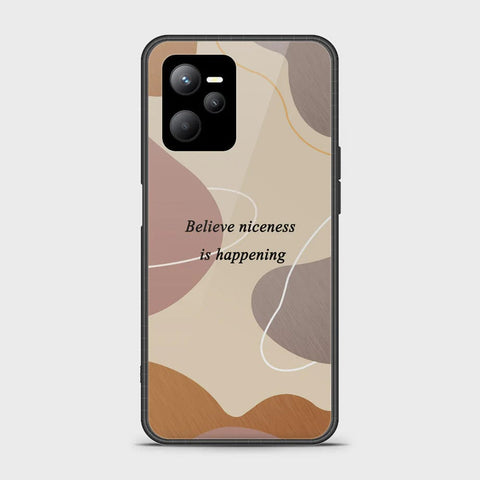 Realme V25 Cover - Happy Series - HQ Ultra Shine Premium Infinity Glass Soft Silicon Borders Case