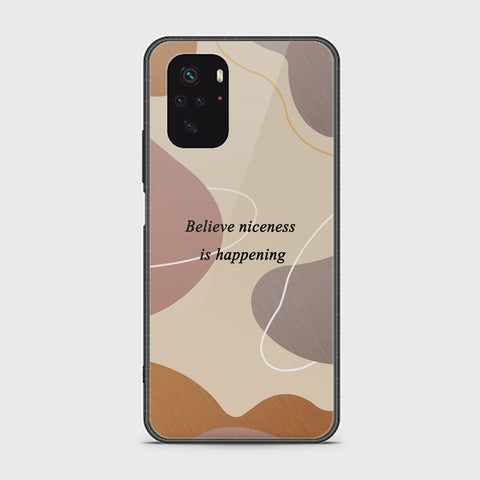 Xiaomi Redmi Note 10s Cover - Happy Series - HQ Ultra Shine Premium Infinity Glass Soft Silicon Borders Case