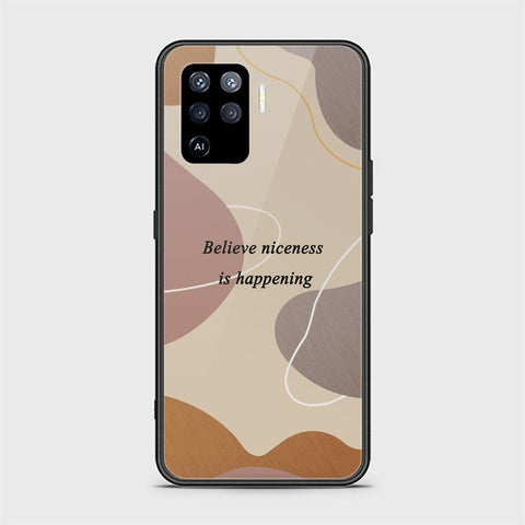 Oppo A94 Cover - Happy Series - HQ Ultra Shine Premium Infinity Glass Soft Silicon Borders Case