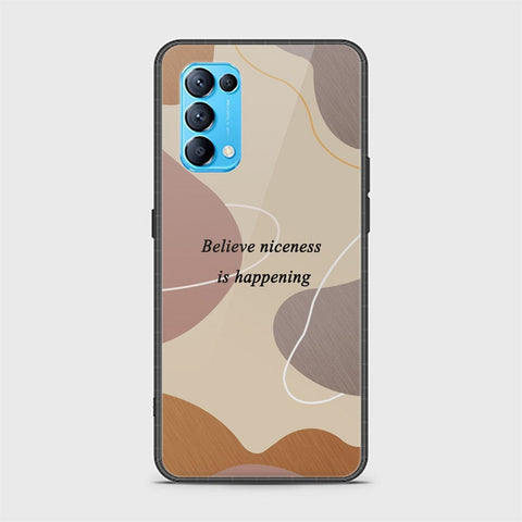 Oppo Reno 5 4G Cover - Happy Series - HQ Ultra Shine Premium Infinity Glass Soft Silicon Borders Case