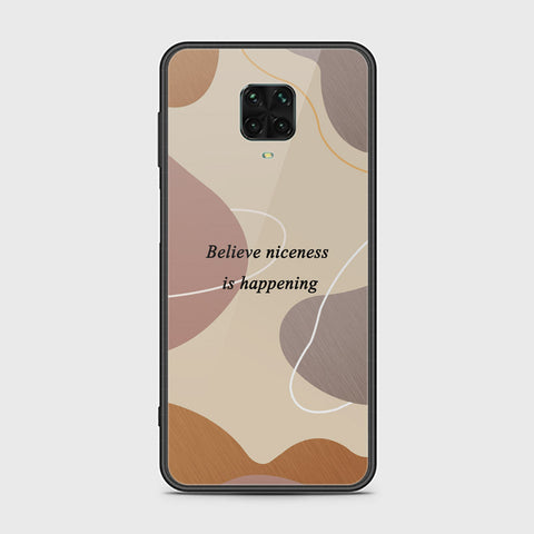 Xiaomi Redmi Note 9S Cover - Happy Series - HQ Ultra Shine Premium Infinity Glass Soft Silicon Borders Case