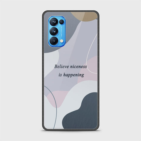 Oppo Reno 5 Pro 5G Cover - Happy Series - HQ Ultra Shine Premium Infinity Glass Soft Silicon Borders Case