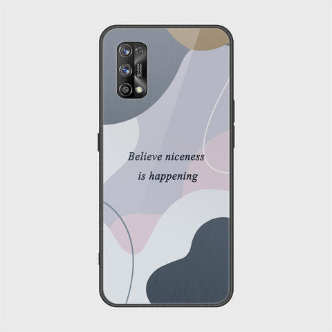 Realme 7 Pro Cover - Happy Series - HQ Ultra Shine Premium Infinity Glass Soft Silicon Borders Case