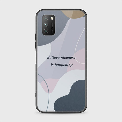 Xiaomi Redmi 9T Cover - Happy Series - HQ Ultra Shine Premium Infinity Glass Soft Silicon Borders Case