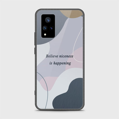 Vivo V21 Cover - Happy Series - HQ Ultra Shine Premium Infinity Glass Soft Silicon Borders Case