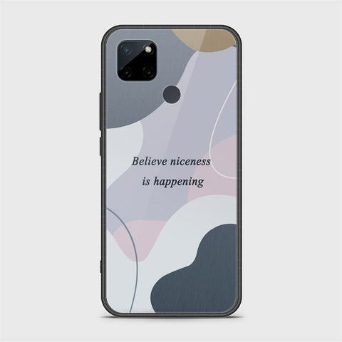 Realme C21Y Cover - Happy Series - HQ Ultra Shine Premium Infinity Glass Soft Silicon Borders Case