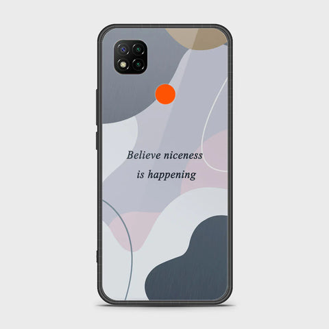 Xiaomi Redmi 9C Cover - Happy Series - HQ Ultra Shine Premium Infinity Glass Soft Silicon Borders Case