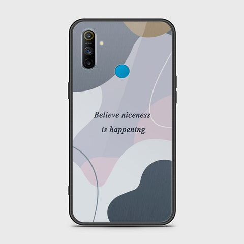 Realme C3 Cover - Happy Series - HQ Ultra Shine Premium Infinity Glass Soft Silicon Borders Case