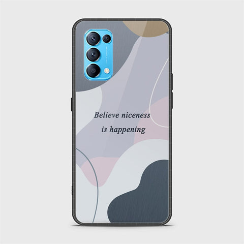 Oppo Reno 5 4G Cover - Happy Series - HQ Ultra Shine Premium Infinity Glass Soft Silicon Borders Case