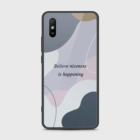 Xiaomi Redmi 9A Cover - Happy Series - HQ Ultra Shine Premium Infinity Glass Soft Silicon Borders Case