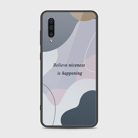 Samsung Galaxy A30s Cover - Happy Series - HQ Ultra Shine Premium Infinity Glass Soft Silicon Borders Case