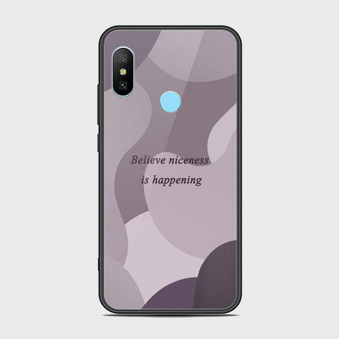 Xiaomi Redmi Note 6 Pro Cover - Happy Series - HQ Ultra Shine Premium Infinity Glass Soft Silicon Borders Case