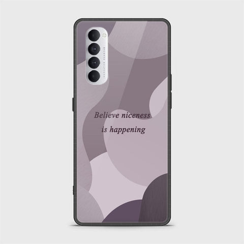 Oppo Reno 4 Pro Cover - Happy Series - HQ Ultra Shine Premium Infinity Glass Soft Silicon Borders Case