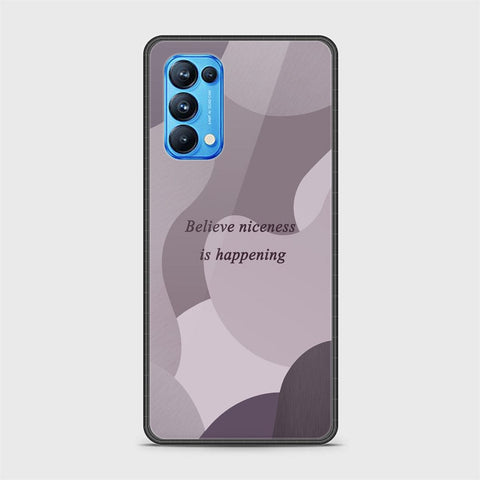 Oppo Reno 5 Pro 5G Cover - Happy Series - HQ Ultra Shine Premium Infinity Glass Soft Silicon Borders Case