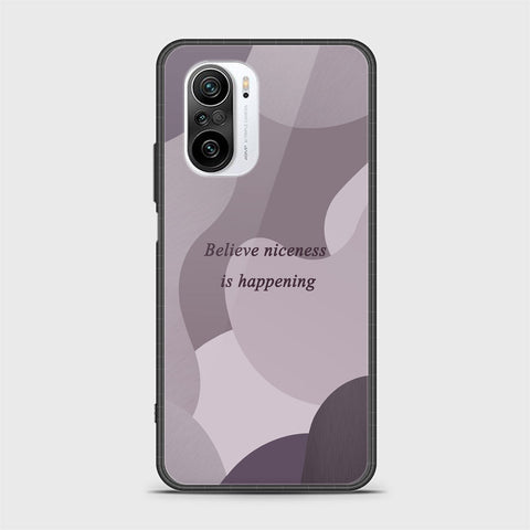 Xiaomi Redmi K40 Cover - Happy Series - HQ Ultra Shine Premium Infinity Glass Soft Silicon Borders Case