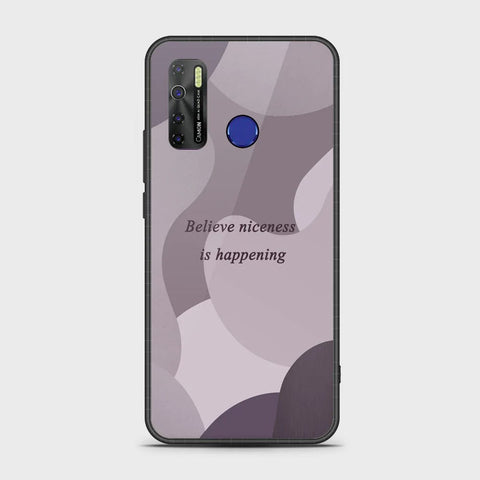 Tecno Camon 15 Cover - Happy Series - HQ Ultra Shine Premium Infinity Glass Soft Silicon Borders Case