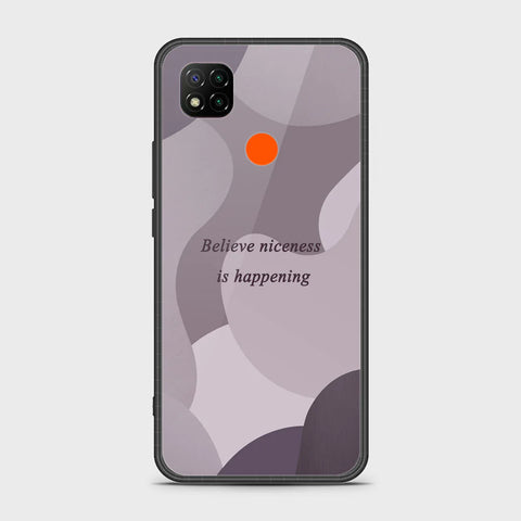 Xiaomi Redmi 9C Cover - Happy Series - HQ Ultra Shine Premium Infinity Glass Soft Silicon Borders Case